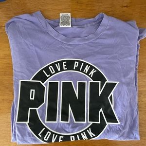 Pink oversized tee size small